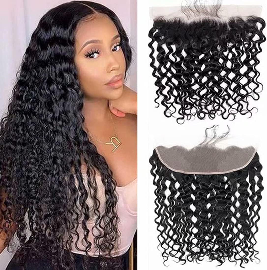 TOOCCI 13*4 Top Lace Frontal Wig Brazilian Kinky Curly Afro Brazilian Straight V