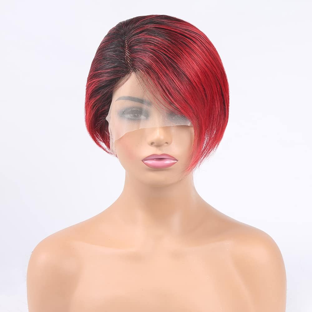 CEXXY 6 Inch Short Brazilian Straight Pixie Cut Wig for Women 150% Density Women